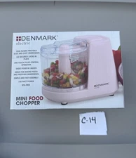Denmark Electric Mini Food Chopper NEW. 1.5 Quart Pink