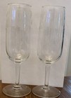 Disney Walt Disney World Set of 2 Clear Champagne Flutes Mickey Castle Design — photo 1