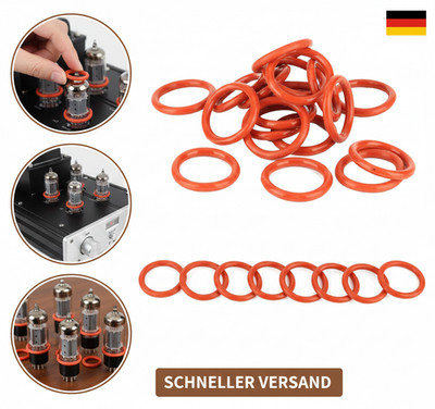 Auto Tube Damper, 20 Stück Tube Damper Silikonringe Passend für 12AX7 12AU7 12AT