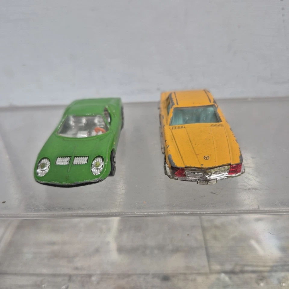 Lot of 10 Vintage Playart Cars Lambo Porsche Alfa Romeo Mercedes Jaguar Fiat - Image 3 of 4