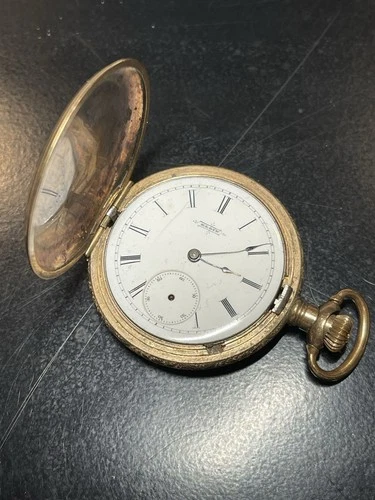 Vintage Antique Elgin Gold Pocket Watch FOR  PARTS