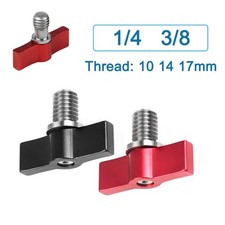 3/8 1/4 Double Wing Aluminium Alloy Thumb Screw T-Bolts Clamping Tee Wing Knob