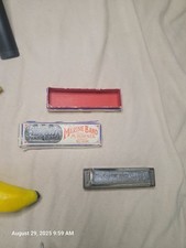 Vintage Hohner Marine Band Harmonica No. 1896   Made in Germany with Box