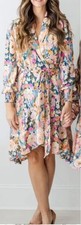 FINDING FOXTALE Autumn Occasion Wrap Dress Size S Floral