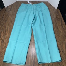 Alfred Dunner Classics Proportioned Dress Pants 18 Spearmint Green Pull On