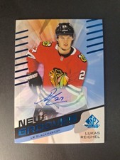 22-23 Sp Game Used New Grooves Auto - #NG-9 Lukas Reichel Rc Auto - Blackhawks