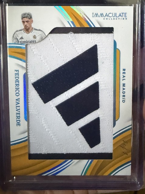 Federico Valverde Real Madrid Brand logos Match Worn Relic 1/1 Immaculate Panini