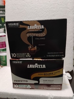 Lavazza Perfetto  & Espresso Italiano Coffee K Cups for Keurig 10 Count Pack