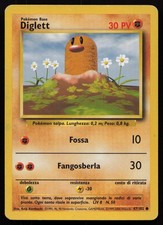 POKEMON DIGLETT 47/102 PL / HP SET BASE COMMON NON HOLO UNLIMITED ITALIAN 2000