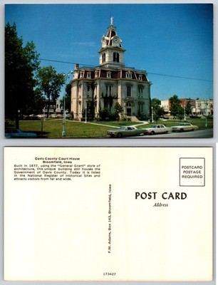 Davis County Court House Bloomfield Iowa Postcard