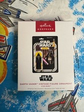 HALLMARK 2024 STAR WARS VINTAGE DARTH VADER ACTION FIGURE ORNAMENT - New