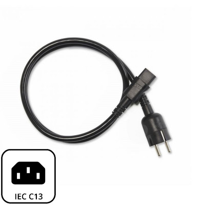 QED XT3 Hifi Netzkabel Stromkabel 1,0m 3x 1,5mm² C13 QE4810