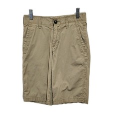 Arizona Boys 12 Flat Front Khaki Shorts Runs Small