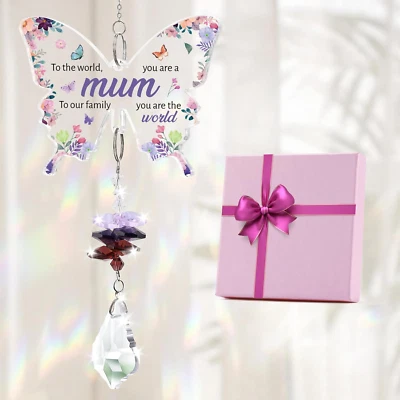 KAAYEE Birthday Gifts for Mum, Crystal Suncatcher Mum Gifts from Daughter Son, P