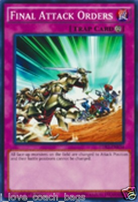 Final Attack Orders 1st X 1 YUGIOH LDK2-ENK34 Continuous Trap Card