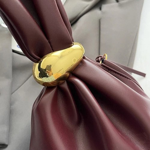 Fashion Soft Leather Clutch Bag Luxury Designer Pleated Handbag - Picture 11 of 14