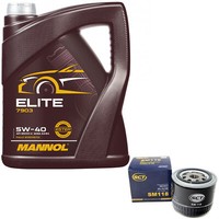 MotoröL Set 5W40 5 Liter + ÖLfilter SM 118 FüR Opel Arena Kasten 1.9 D 44KW 60PS