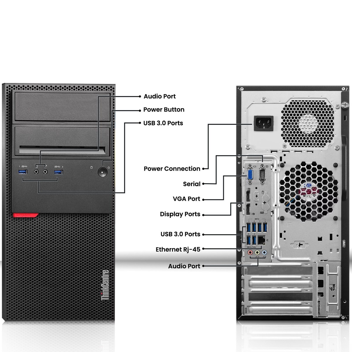 Lenovo Tower Desktop Computer PC Intel i5-6500 16GB Ram 1TB