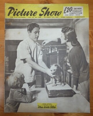 PICTURE SHOW Vol 57 No 1489 13TH OCT 1951 PETER HANSON BARBARA RUSH JAMES CAGNEY