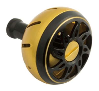 Daiwa SLP Works Aluminium Rundknopf M gold/schwarz für Elektro / beide Rollen...