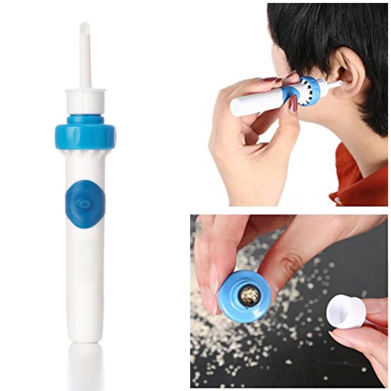 Aspirateur de cire d'oreille sans fil électrique rechargeable blanc pour adulte