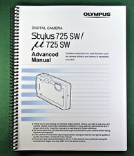 Olympus Stylus 725 SW Instruction Manual: 83 Pages with Protective Covers 