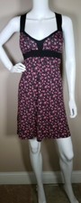 GUESS Women's Floral Wide Thick Tank Strap Short Bodycon Dress Size Extra Small