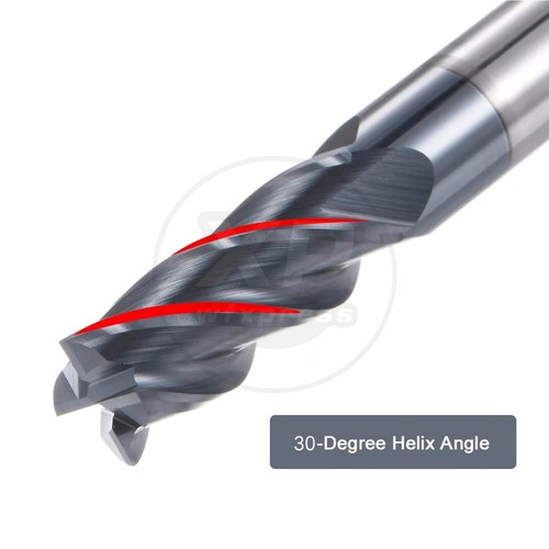 5Pcs 1/2" 4 Flute Solid Carbide 1" LOC x 3" OAL End Mills - AlTiN Coated - Picture 5 of 5