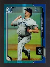 2015 BOWMAN CHROME BLUE REFRACTOR BCP164 CARSON SMITH RC 6/150 MARINERS