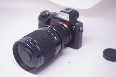 SONY E MOUNT ADAPTED Centon 500MM F/8 Spiegelteleobjektiv + A7 NEX, A6000