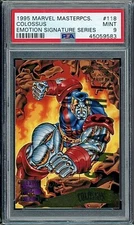 1995 Marvel Masterpieces Emotion Signature Series #118 Colossus PSA 9 🔥RARE🔥