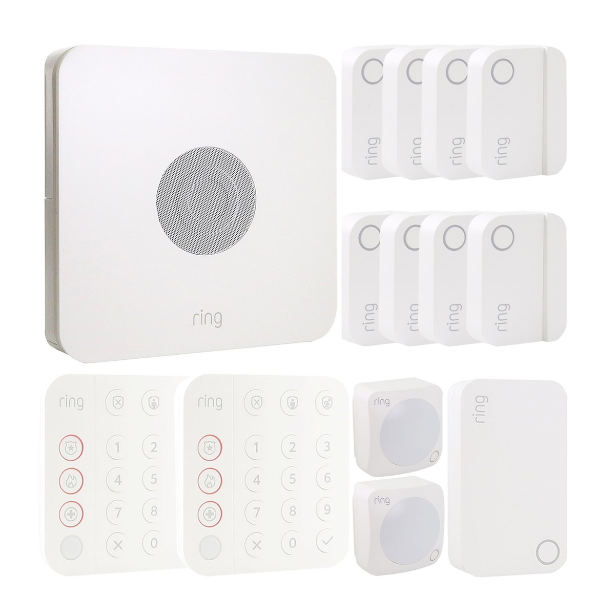 Ring Alarm 14-Piece Home Security Kit – Wireless System, Works