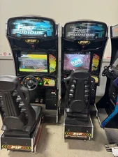Fast & Furious Sit Down Driving Racing Arcade game LCD Paul Walker F4