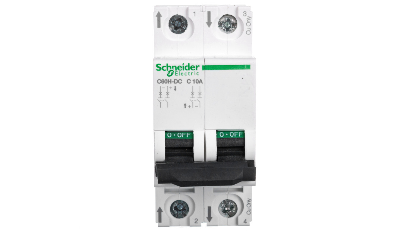 Miniature circuit breaker 2P C 10A 10kA DC C60H-DC A9N61528 /T2UK