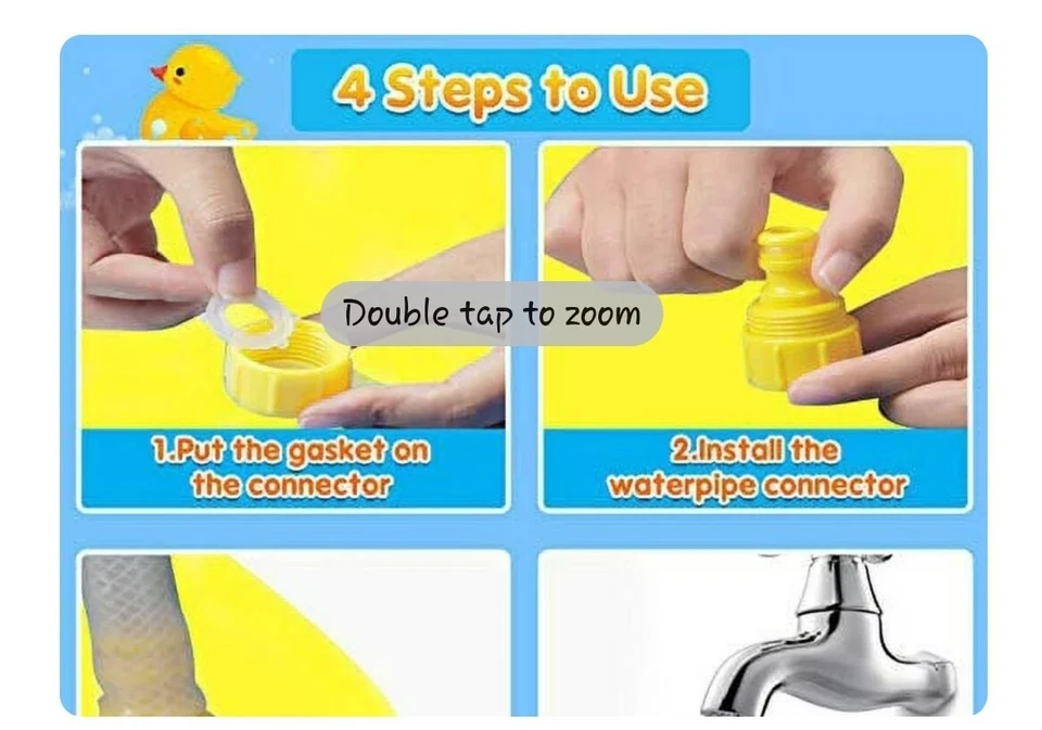 Aywewii Splash Pad & Sprinkler for Kids & Toddlers Play Inflatable Mat - Image 4 of 4