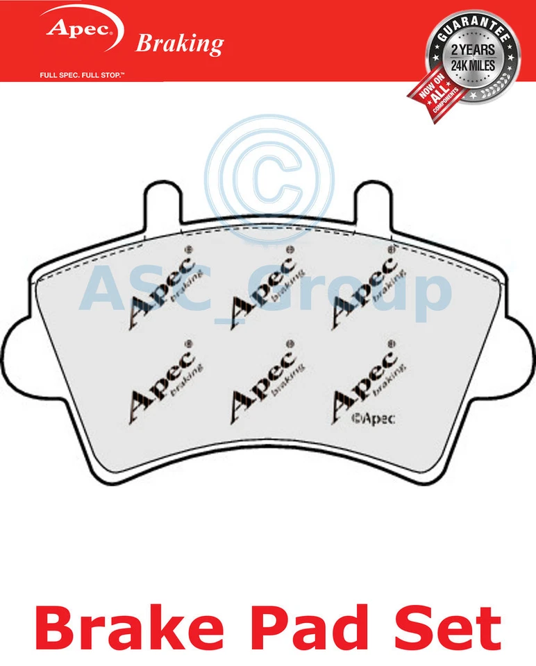 Jeu De Plaquettes De Frein Avant Apec Qualité OE Remplacement PAD1204 - Photo 1/1
