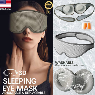 3D Eye Sleep Mask for Men & Women for Sleeping, Travel & Relaxation Soft Cooling