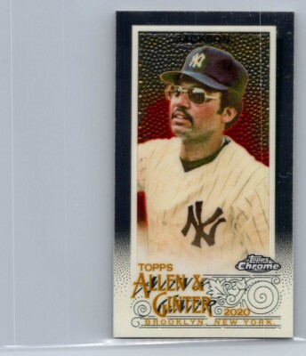 2020 topps allen & ginter chrome baseball reggie jackson mini #109