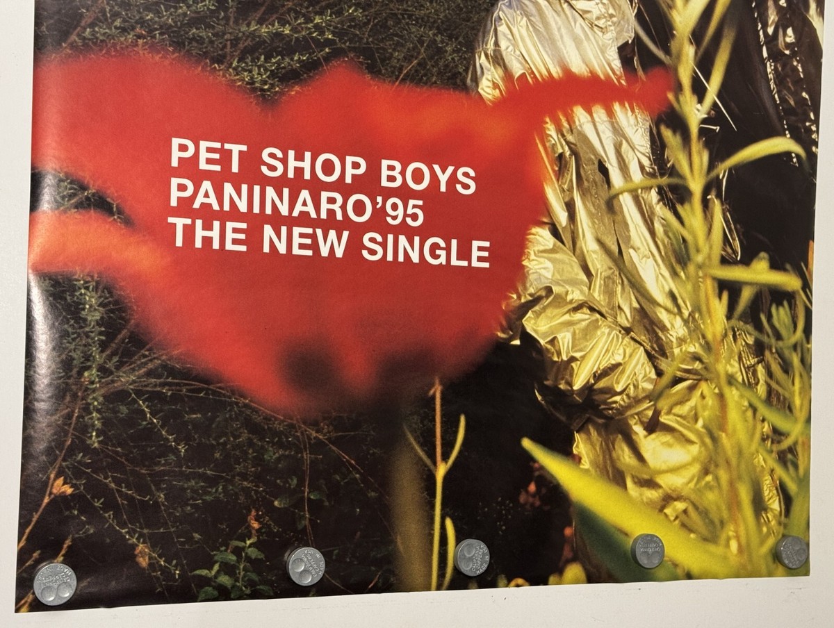 1996 Pet Shop Boys Paninaro '95 Pop Duo Vintage Giant Subway