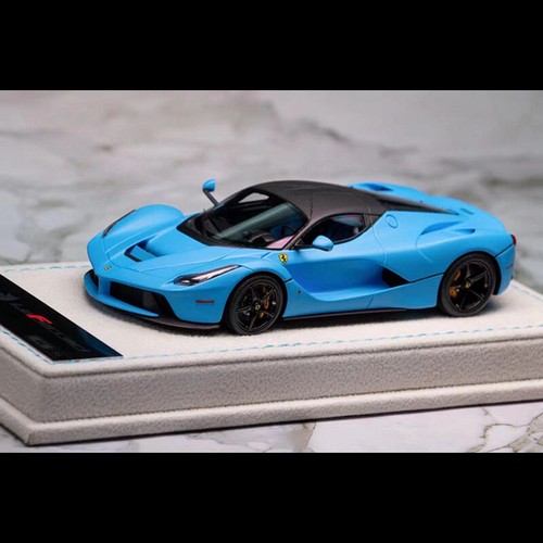 BBR Deluxe 1:43 Scale Ferrari LaFerrari Matte Blue Car Model Limited Collection - Afbeelding 1 van 7