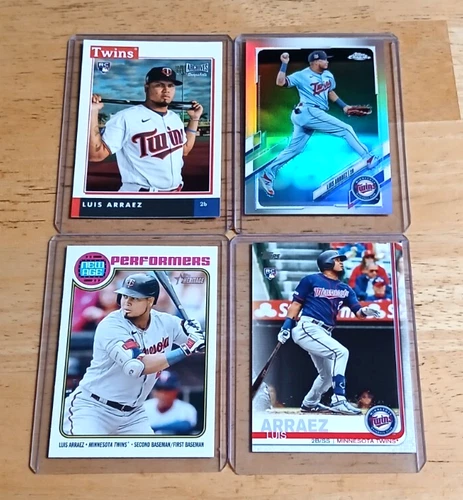 Luis Arraez Padres LOT (4) 2019 Topps UPDATE RC/ ARCHIVES RC/ REFRACTOR/ New Age