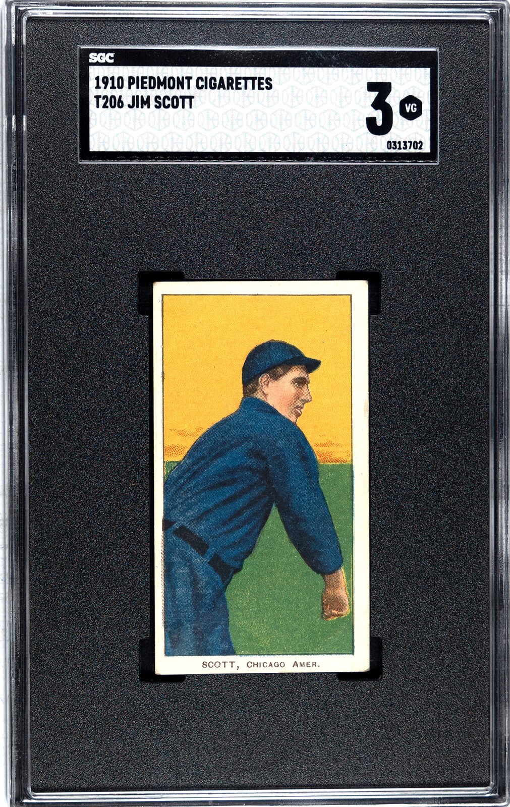 T206 Jim Scott - Piedmont 350 Back - SGC 3