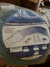 2 PACK FIBROPOOL PROFESSIONAL SWIMMING POOL FILTER HOSE KIT 1 1/2" 6 FEET