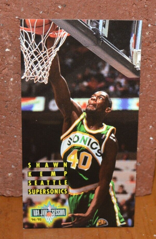 TALL BOY BASKETBALL CARD NBA JAM SESSION SHAWN KEMP SEATTLE