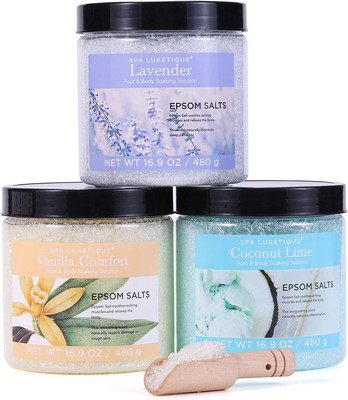 Bath Salts for Soaking,  Epsom Salts Gifts Set for Women, 3.17Lbs Bath Salts for