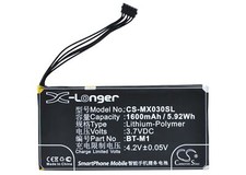 Replacement Battery For MeiZu 3.7v 1600mAh / 5.92Wh Mobile, SmartPhone Battery