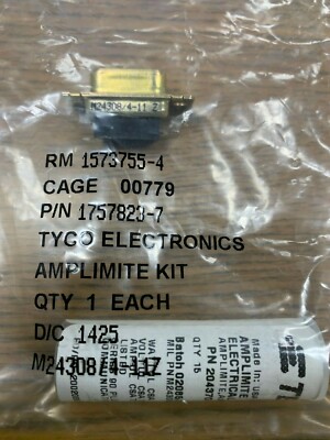 M24308/4-11Z CONNECTOR D-SUB HD PLUG 15 POS MFG: TYCO 1757823-7