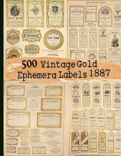 C Anders 500 Vintage Gold Ephemera Labels 1887 (Paperback) - Picture 1 of 1