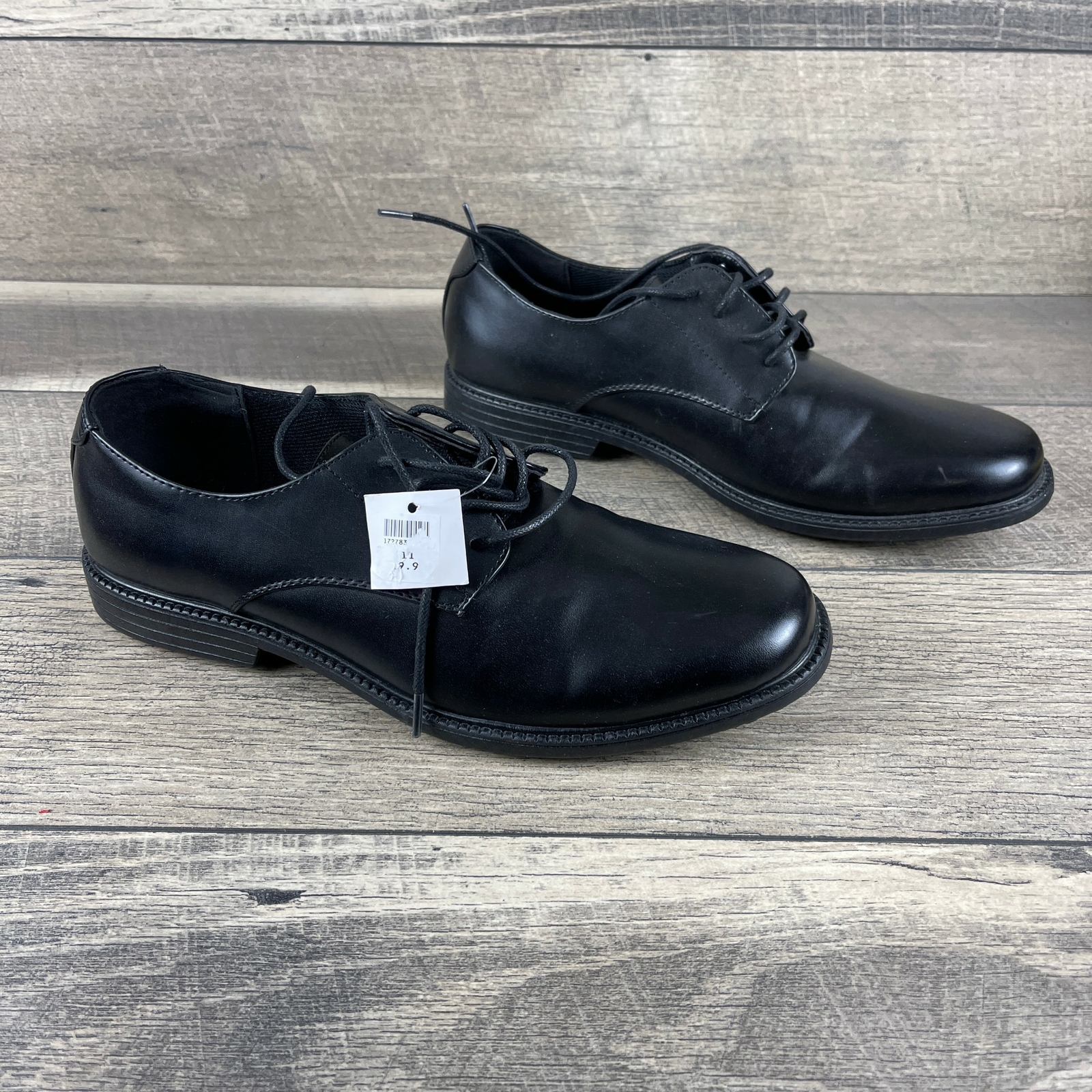 SAOLA Scarpe eleganti Oxford Hunter's Bay 172783 da uomo nere fatte dall'uomo taglia US 11