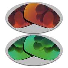 Fire Red Green Lens Replacement For-Arnette Stance AN4020 Polarized Anti-Scratch